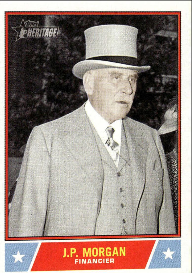2025 Topps Heritage Notable American J.p. Morgan #NS-82 card