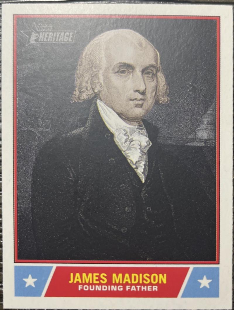 2025 Topps Heritage Notable American James Madison #NS-7 card