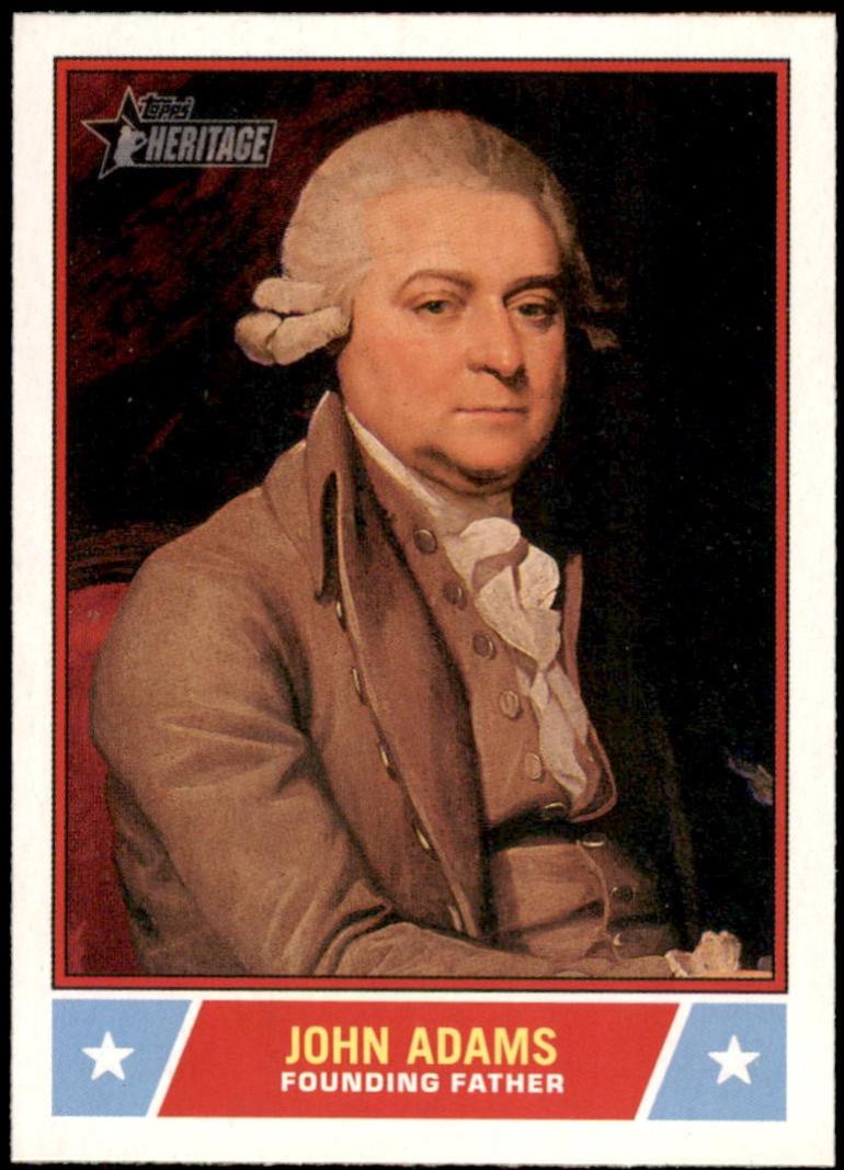 2025 Topps Heritage Notable American John Adams #NS-4 card