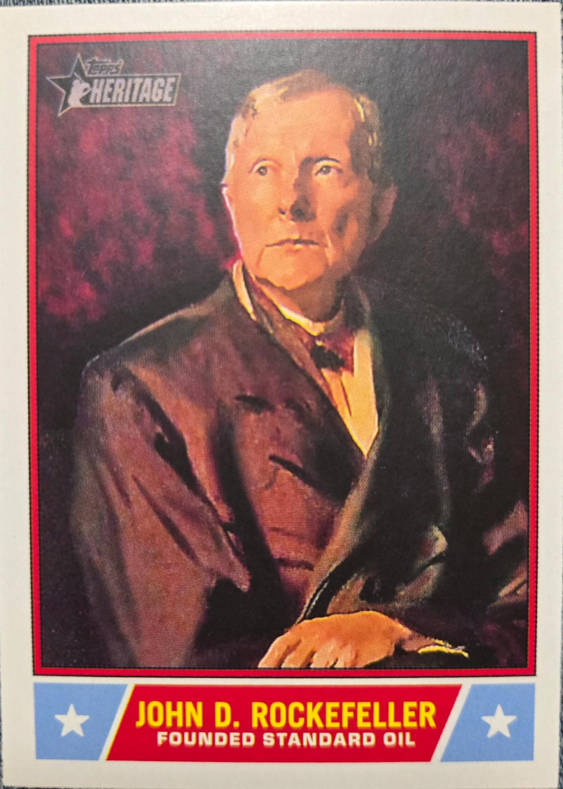 2025 Topps Heritage Notable American John D. Rockefeller #NS-41 card