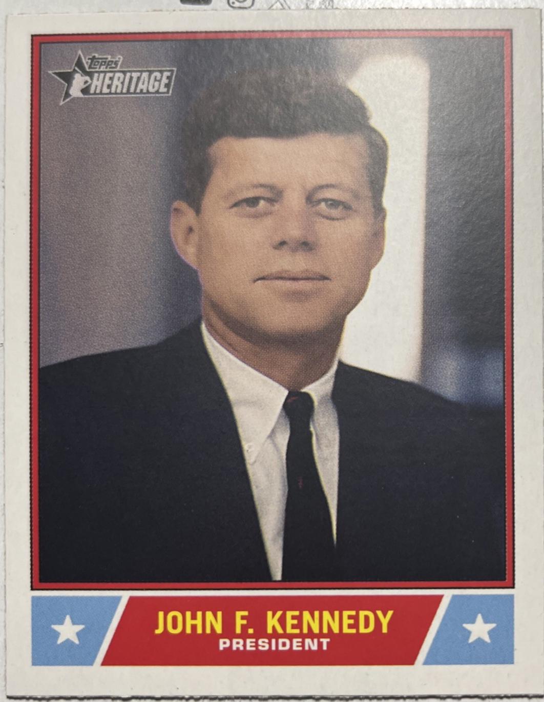 2025 Topps Heritage Notable American John F. Kennedy #NS-23 card
