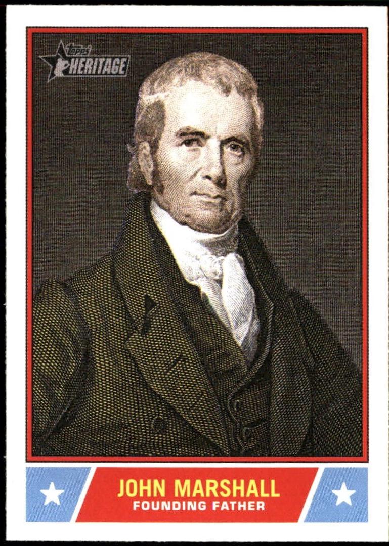 2025 Topps Heritage Notable American John Marshall #NS-16 card