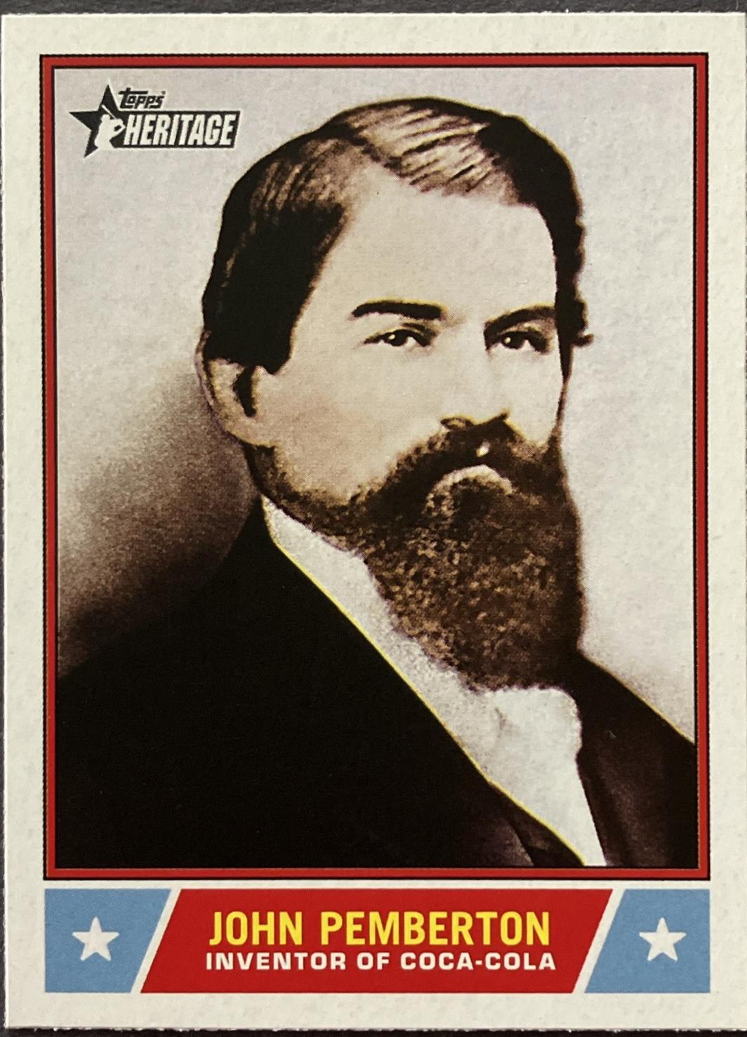 2025 Topps Heritage Notable American John Pemberton #NS-60 card