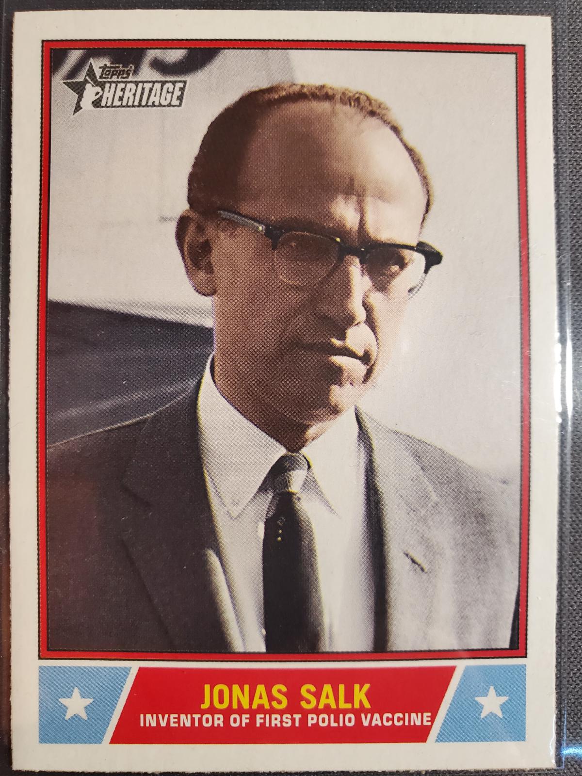 2025 Topps Heritage Notable American Jonas Salk #NS-50 card