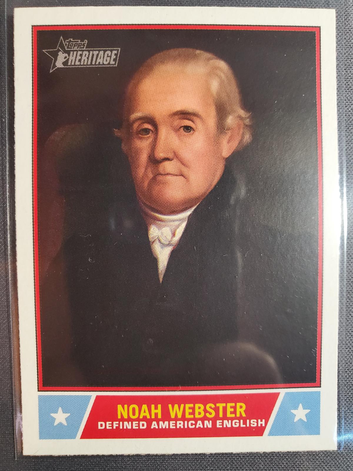 2025 Topps Heritage Notable American Noah Webster #NS-78 card