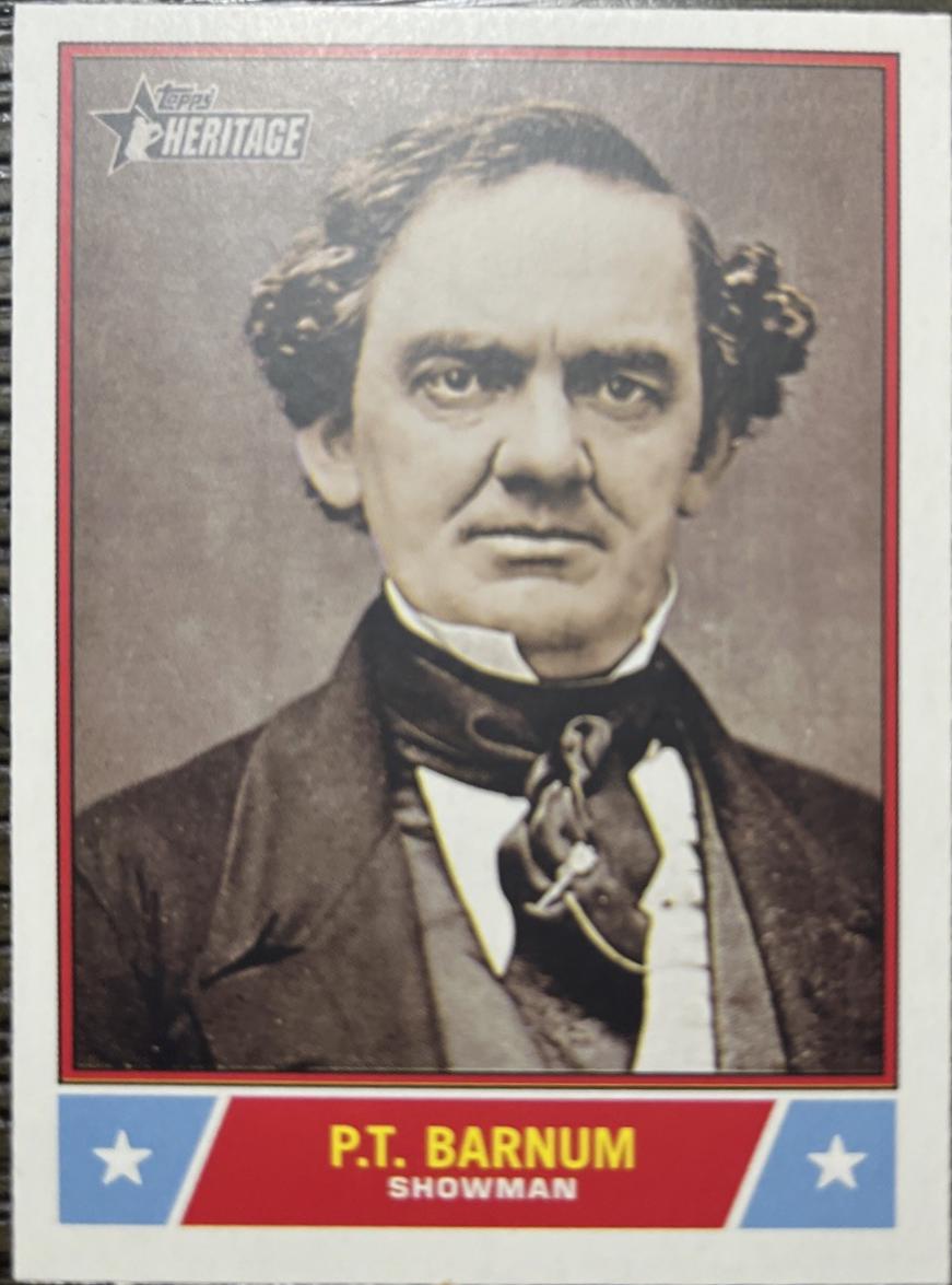 2025 Topps Heritage Notable American P.t. Barnum #NS-90 card
