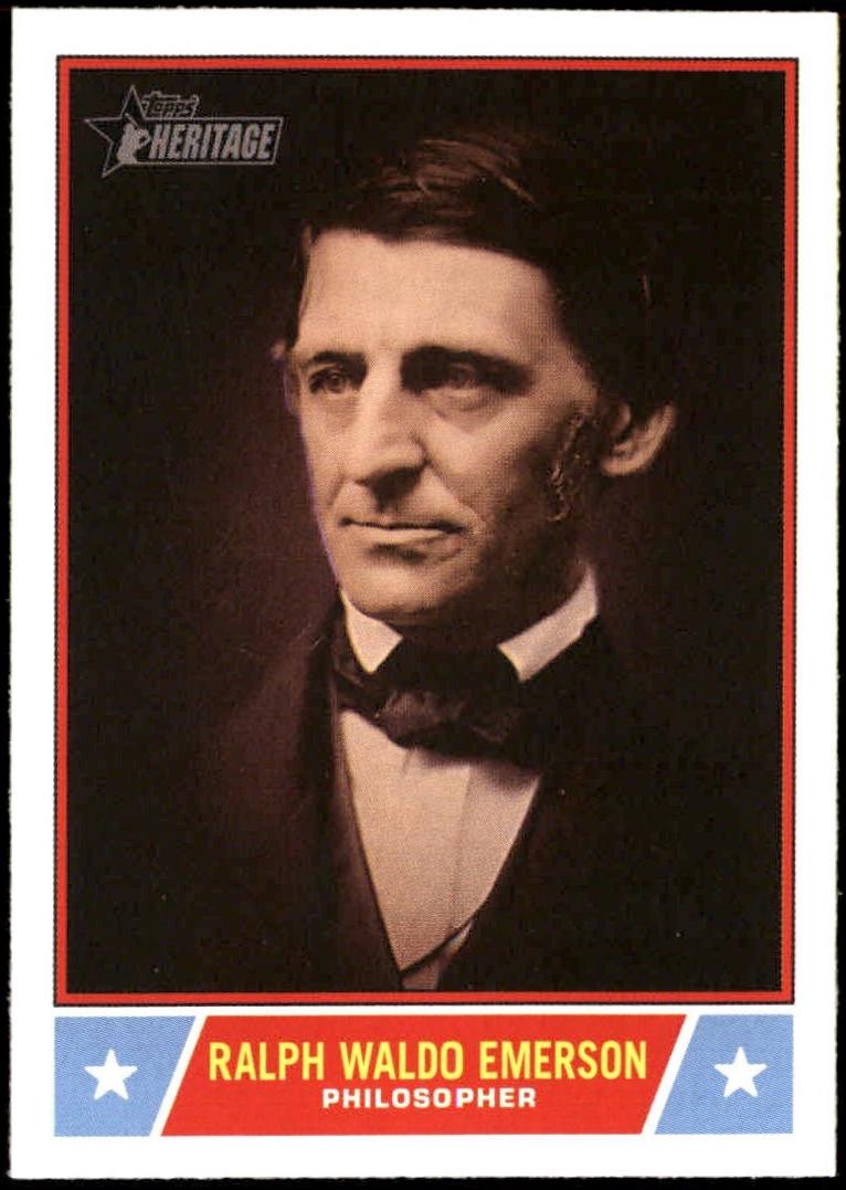2025 Topps Heritage Notable American Ralph Waldo Emerson #NS-48 card