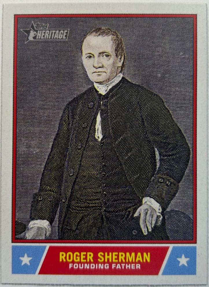 2025 Topps Heritage Notable American Roger Sherman #NS-17 card