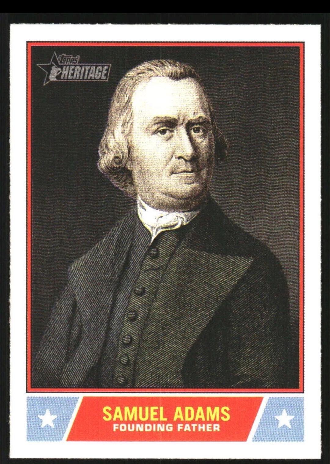 2025 Topps Heritage Notable American Samuel Adams #NS-8 card