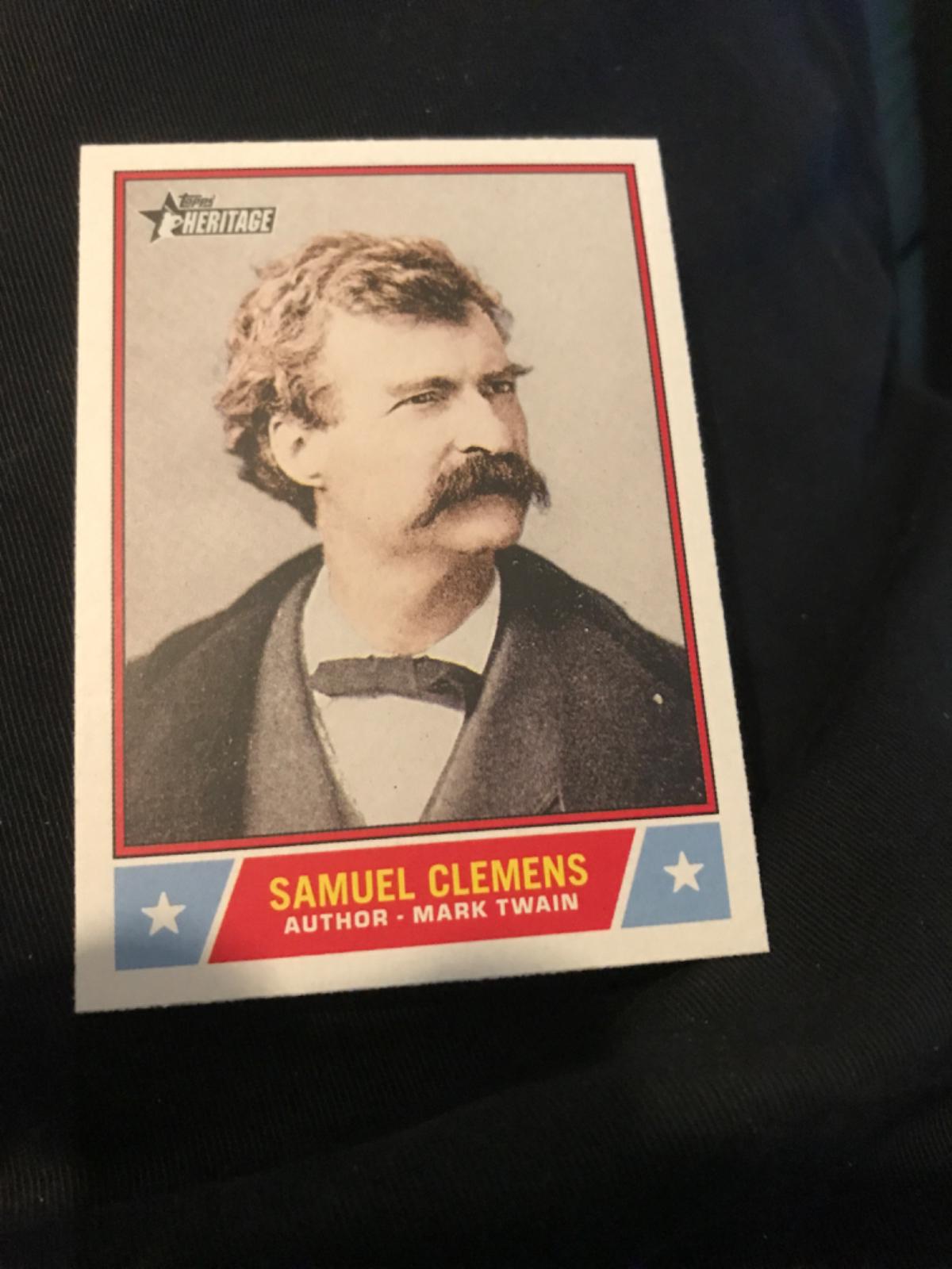 2025 Topps Heritage Notable American Samuel Clemens #NS-25 card
