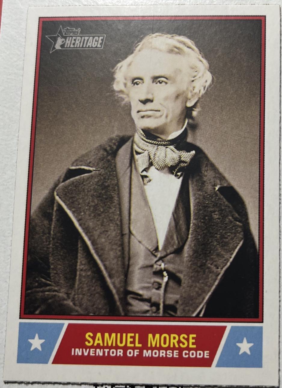 2025 Topps Heritage Notable American Samuel Morse #NS-96 card
