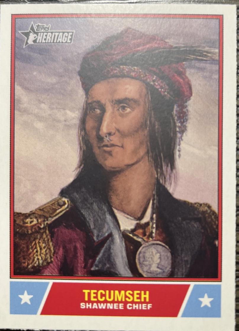2025 Topps Heritage Notable American Tecumseh #NS-80 card