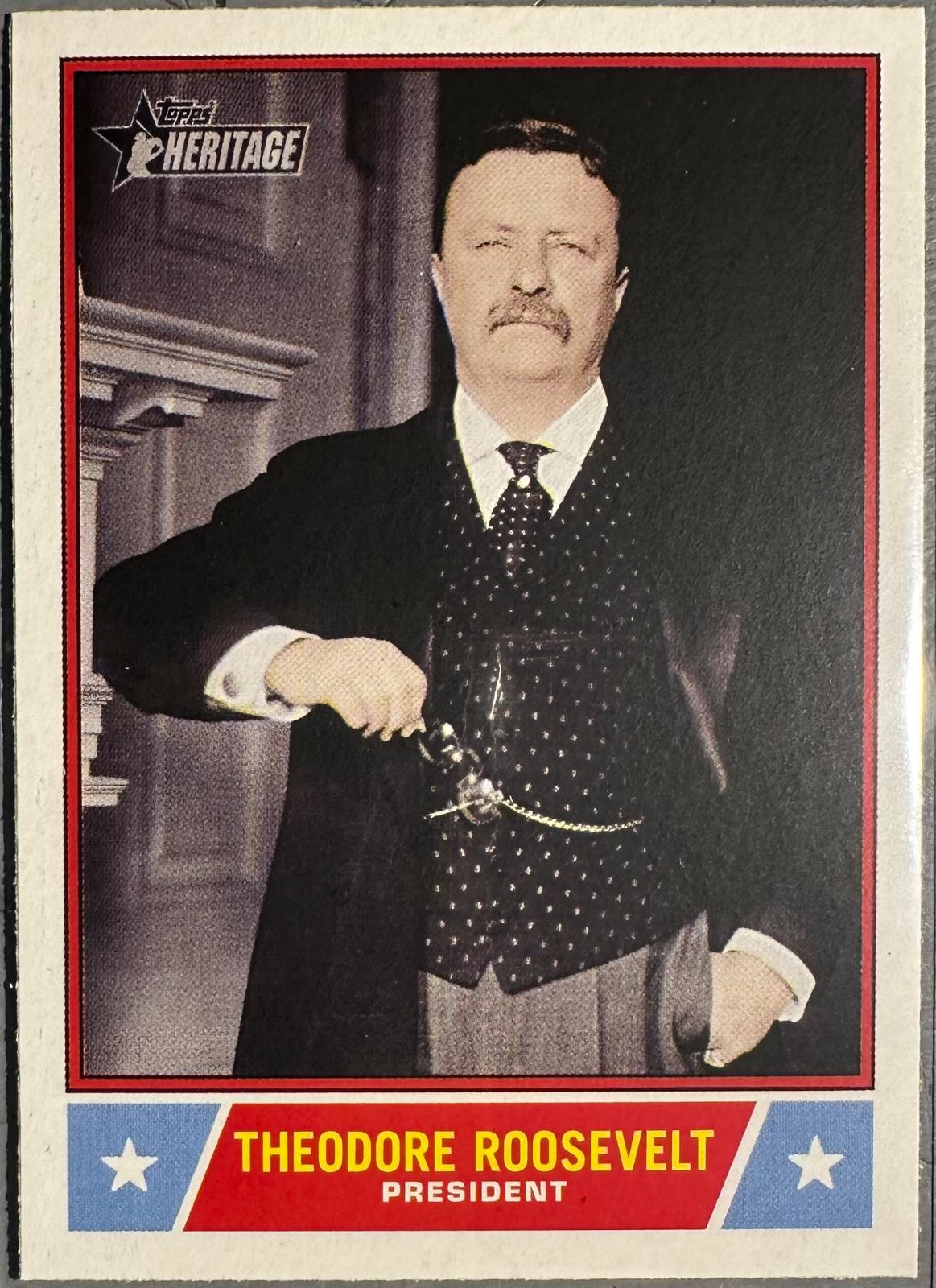 2025 Topps Heritage Notable American Theodore Roosevelt #NS-22 card