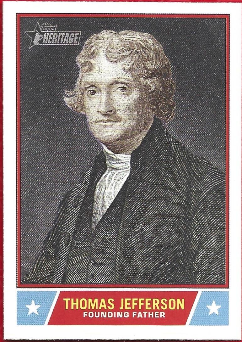 2025 Topps Heritage Notable American Thomas Jefferson #NS-3 card
