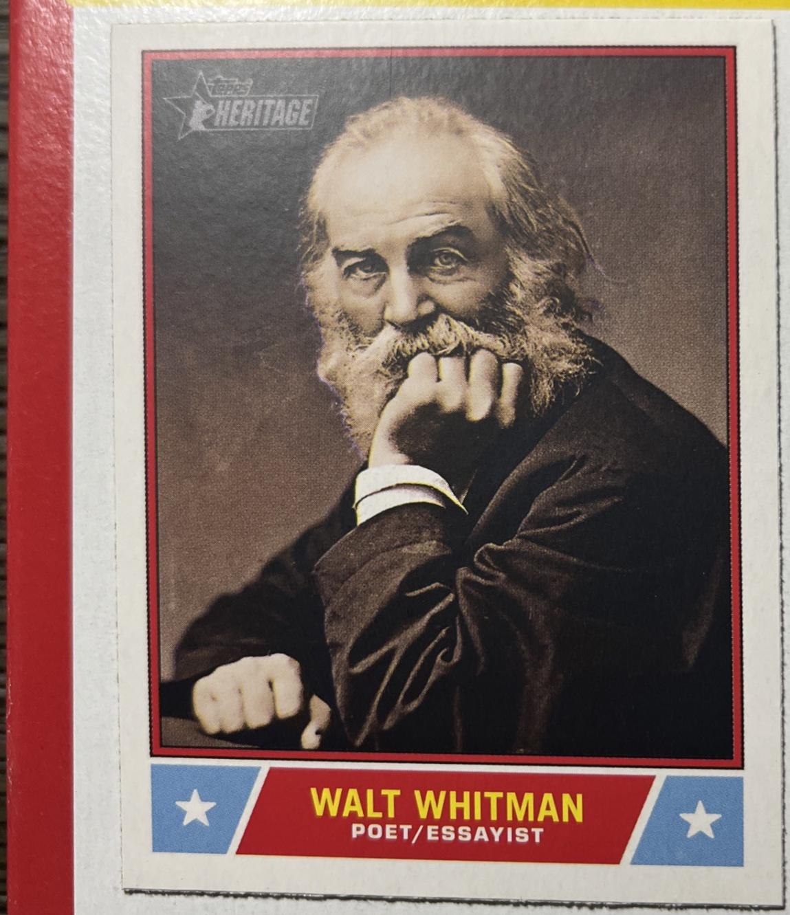 2025 Topps Heritage Notable American Walt Whitman #NS-88 card