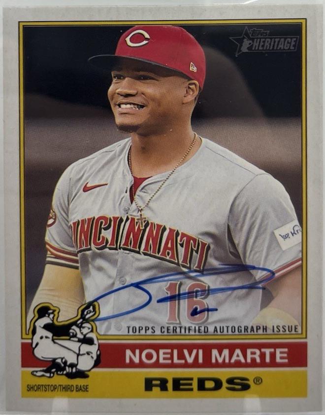 2025 Topps Heritage Real One Autograph Noelvi Marte #ROA-NM card
