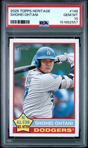 2025 Topps Heritage Shohei Ohtani #148 card