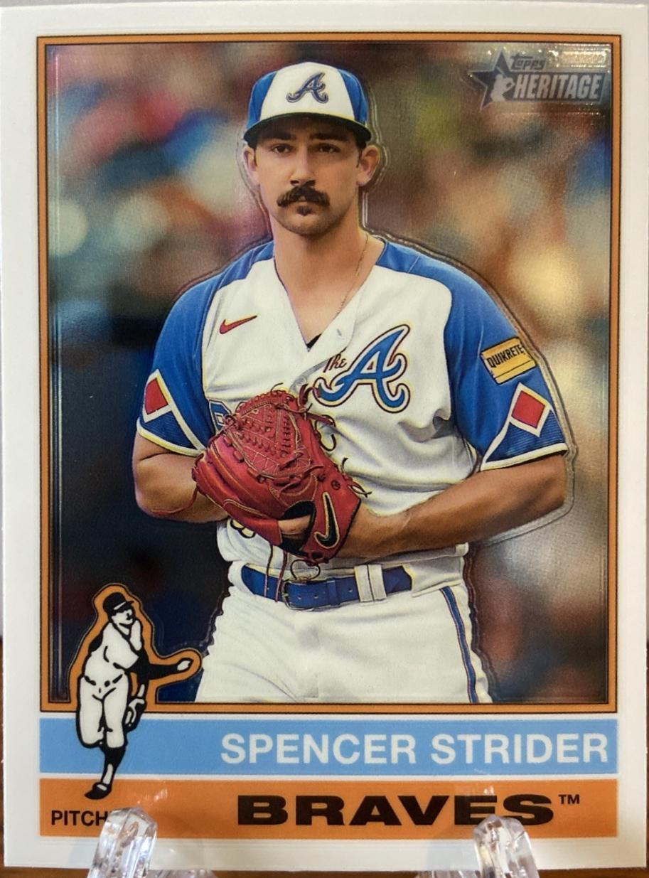 2025 Topps Heritage Spencer Strider #435 card