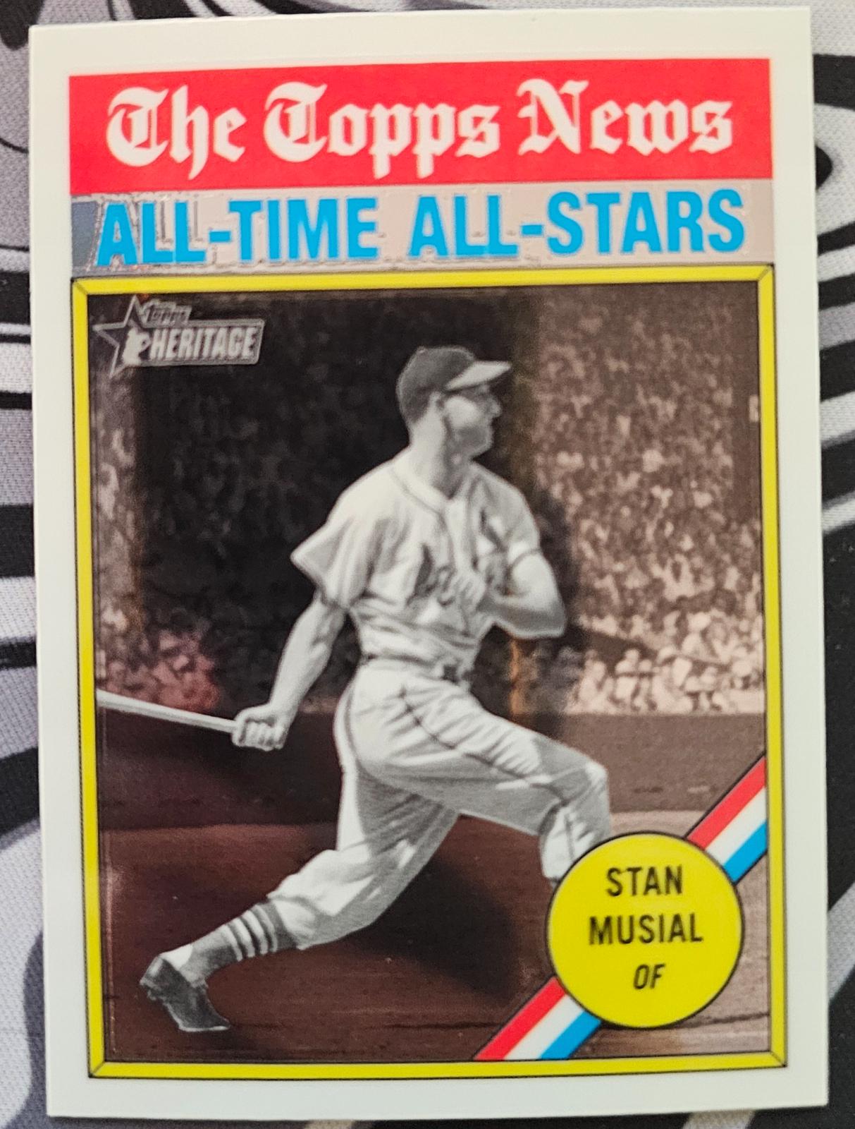 2025 Topps Heritage Stan Musial [Chrome Variation] #350 card