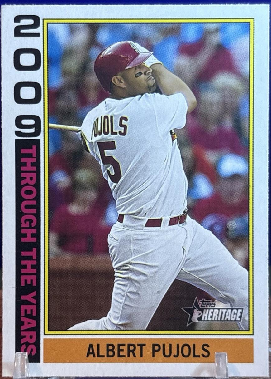 2025 Topps Heritage Through The Years Albert Pujols #TTY-19 card