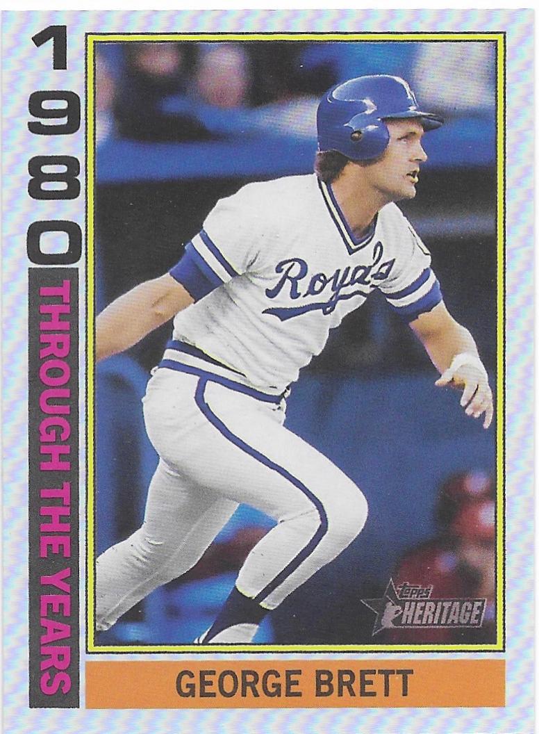 2025 Topps Heritage Through The Years George Brett [Holographic] #TTY-4 card