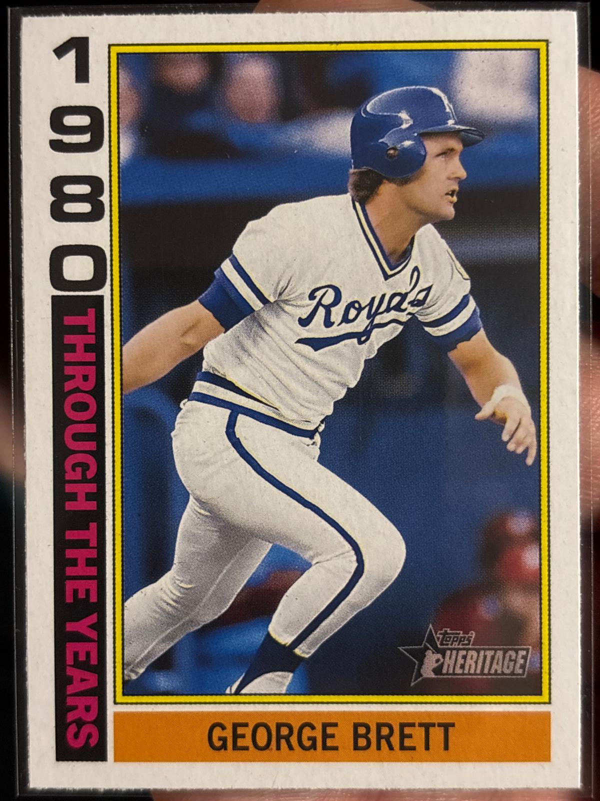 2025 Topps Heritage Through The Years George Brett #TTY-4 card