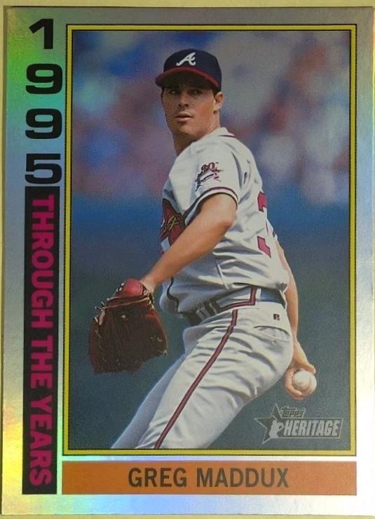 2025 Topps Heritage Through The Years Greg Maddux [Holographic] #TTY-11 card