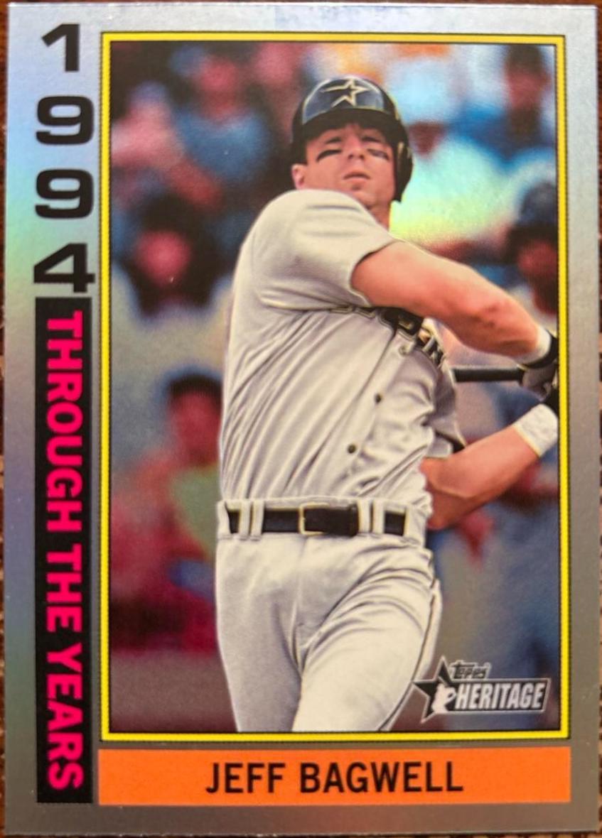 2025 Topps Heritage Through The Years Jeff Bagwell [Holographic] #TTY-10 card