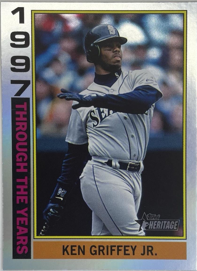 2025 Topps Heritage Through The Years Ken Griffey Jr. [Holographic] #TTY-12 card