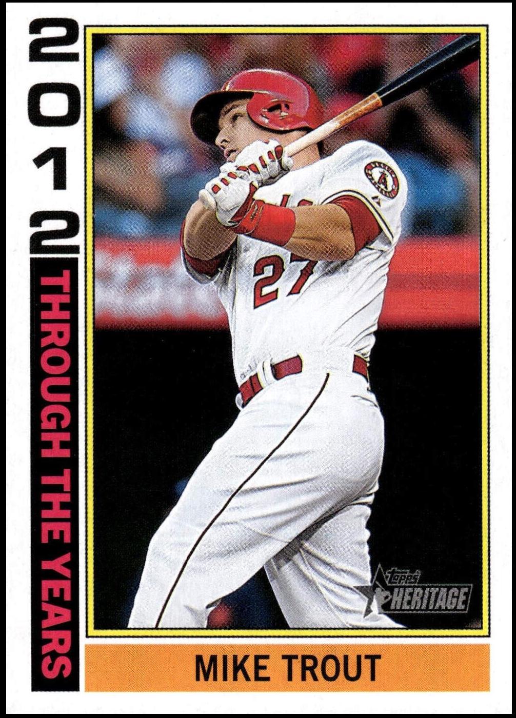 2025 Topps Heritage Through The Years Mike Trout #TTY-20 card