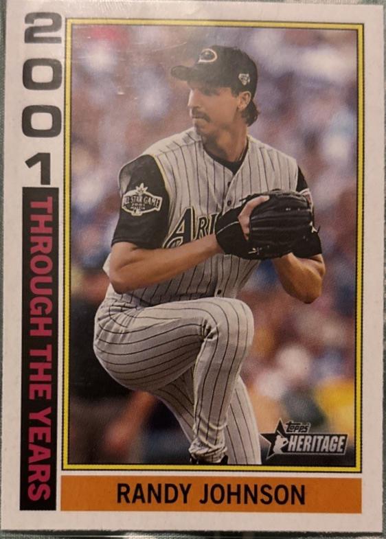 2025 Topps Heritage Through The Years Randy Johnson #TTY-16 card