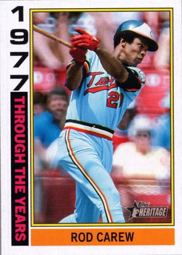 2025 Topps Heritage Through The Years Rod Carew #TTY-2 card