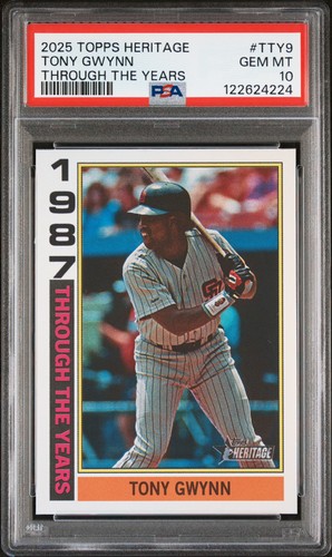 2025 Topps Heritage Through The Years Tony Gwynn #TTY-9 card