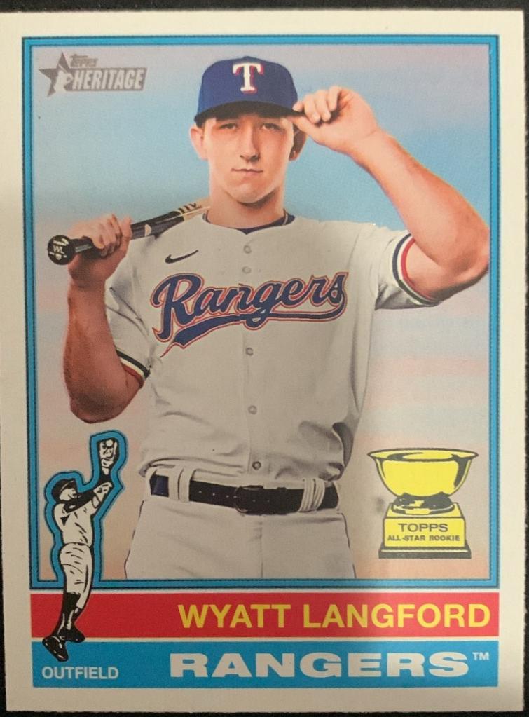 2025 Topps Heritage Wyatt Langford [Alternate Cartoon Variation] #29 card