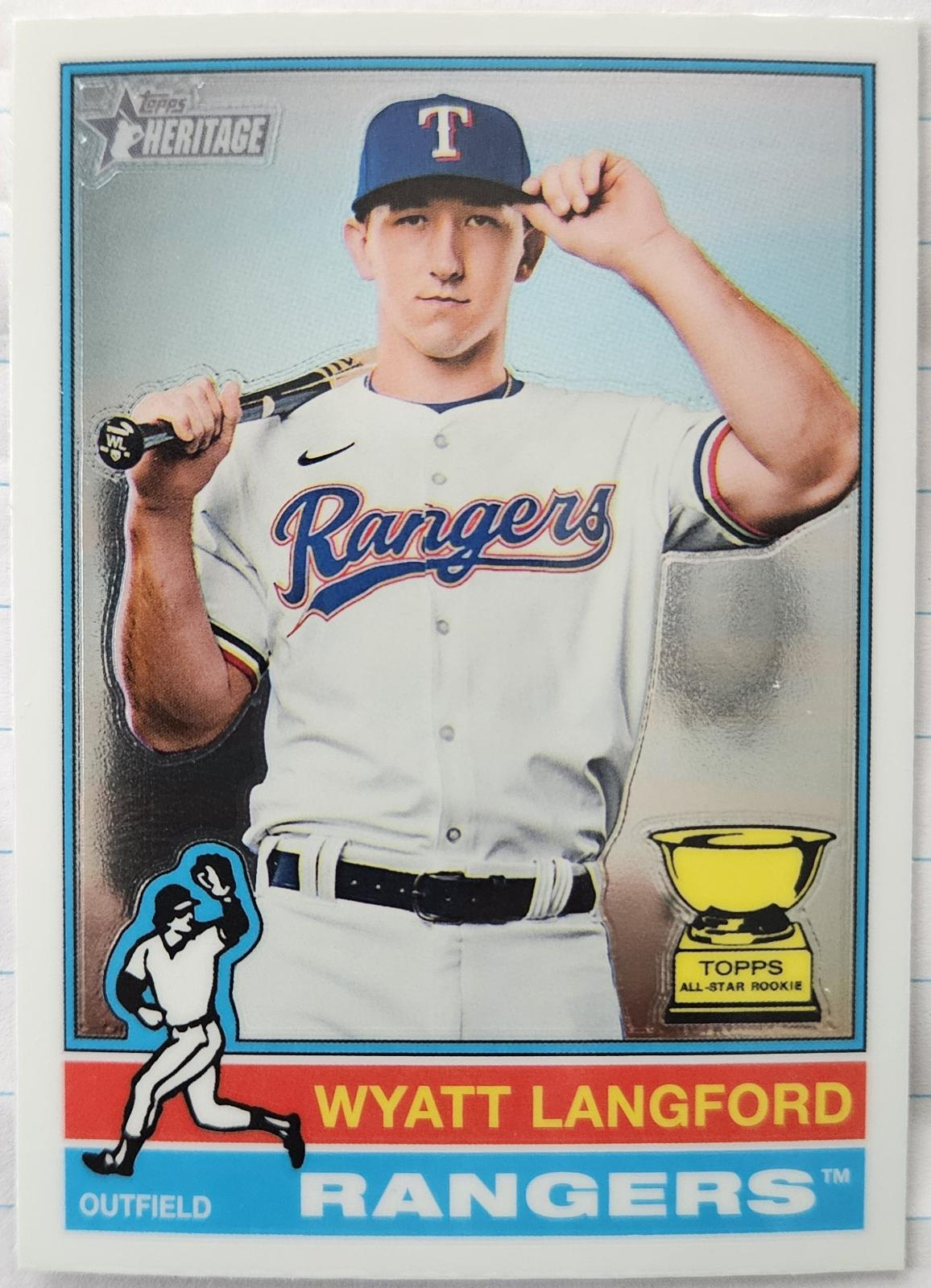 2025 Topps Heritage Wyatt Langford [Chrome Variation] #29 card