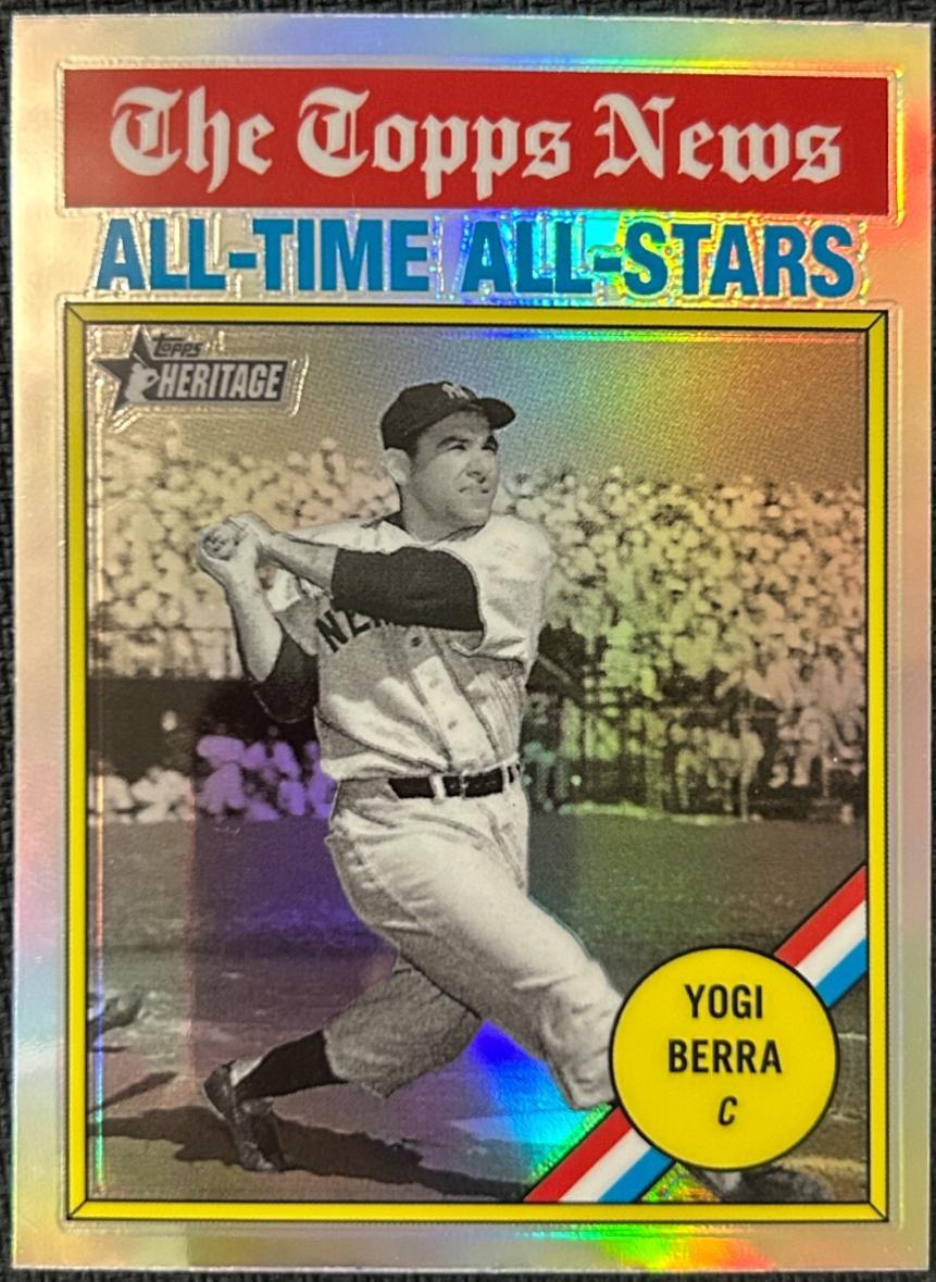 2025 Topps Heritage Yogi Berra [Refractor Chrome Variation] #344 card