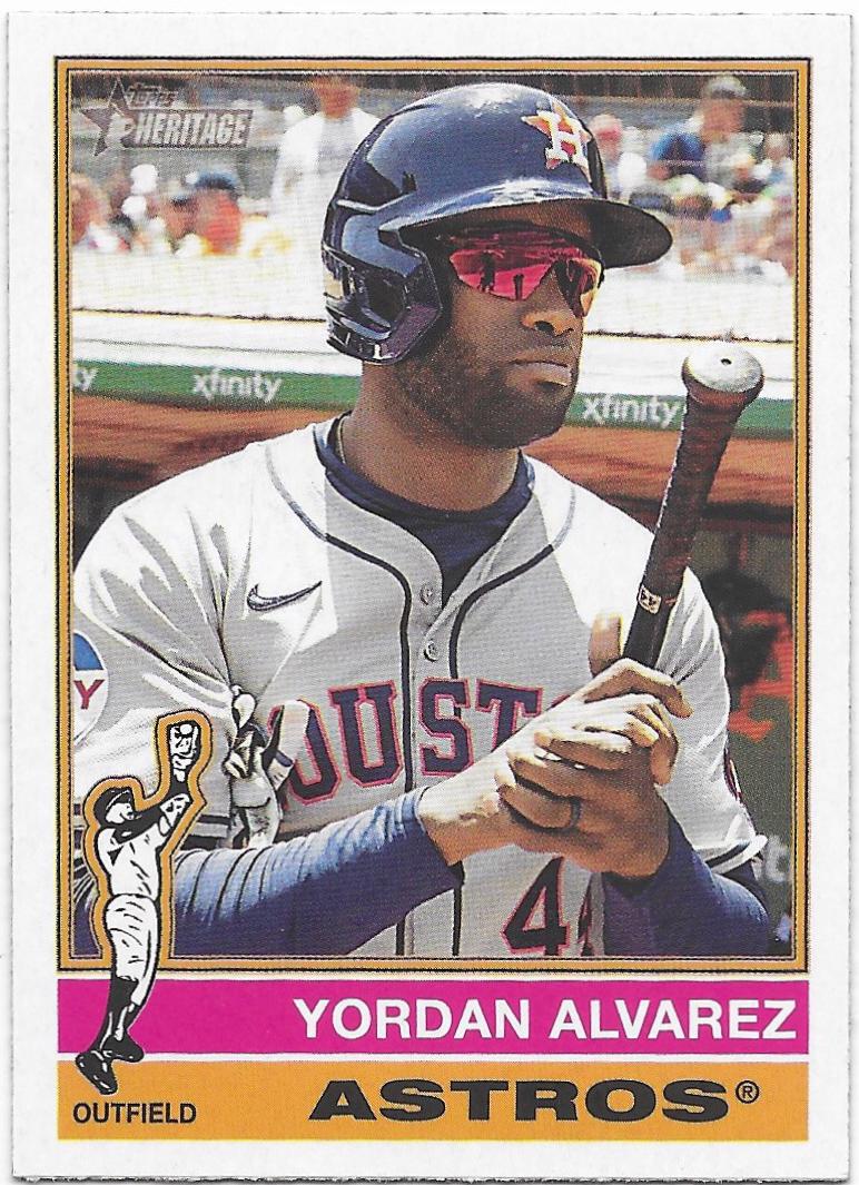 2025 Topps Heritage Yordan Alvarez [Alternate Cartoon Variation] #500 card