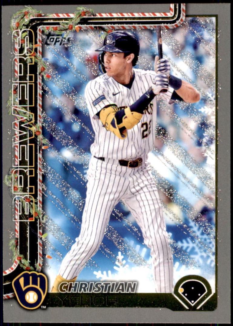 2025 Topps Holiday Christian Yelich [Glitter] #H25 card