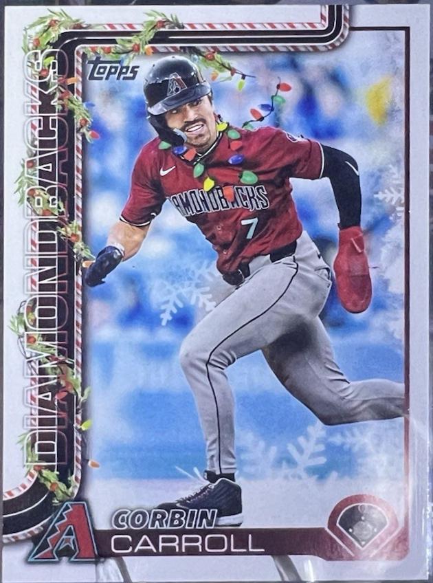 2025 Topps Holiday Corbin Carroll [SP] #H158 card