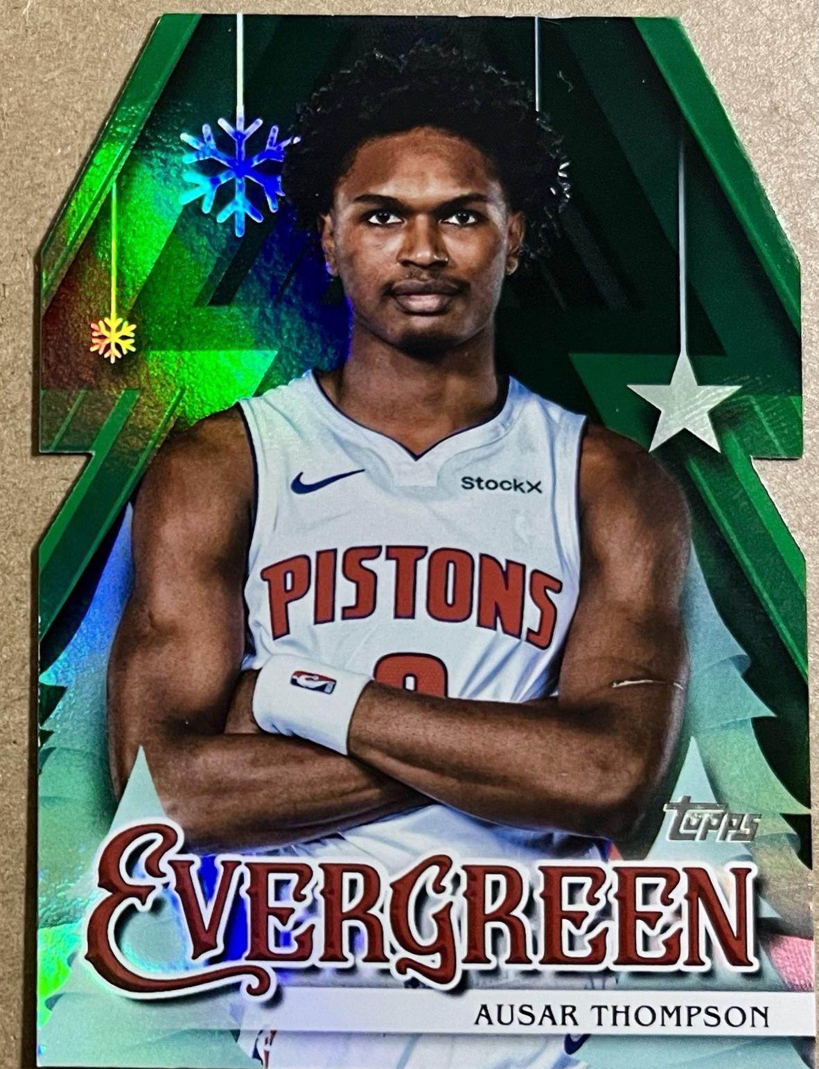2025 Topps Holiday Evergreen Ausar Thompson #EV-ATO card