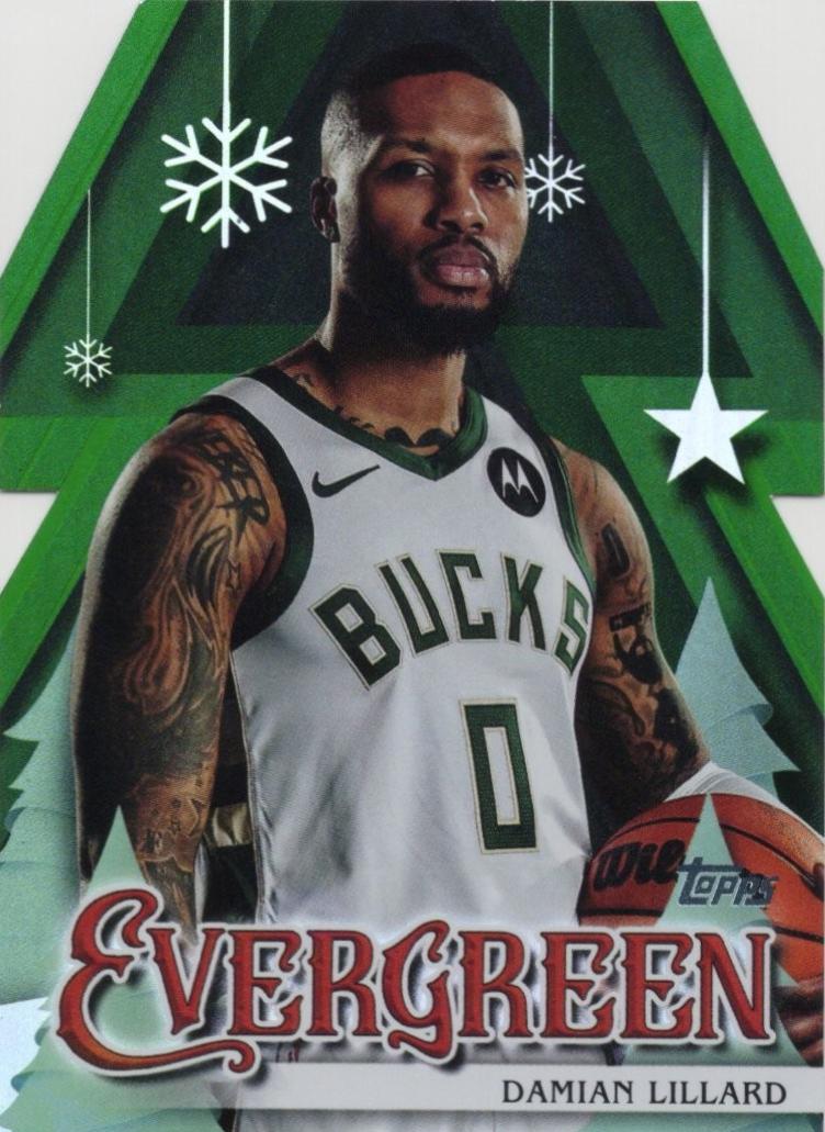 2025 Topps Holiday Evergreen Damian Lillard #EV-DL card