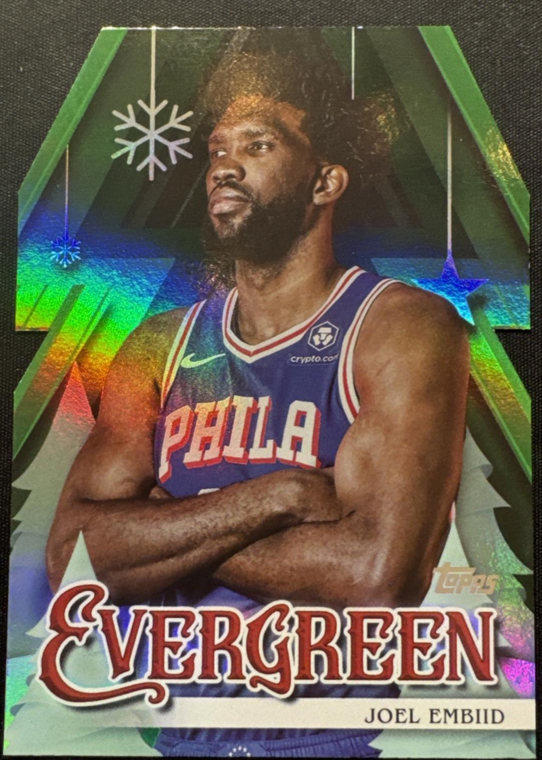 2025 Topps Holiday Evergreen Joel Embiid #EV-JE card
