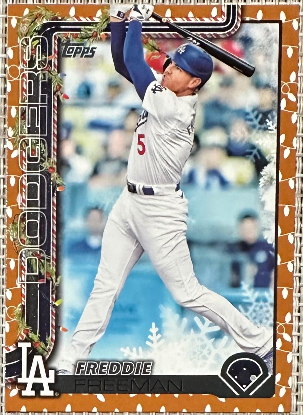 2025 Topps Holiday Freddie Freeman [Holiday Lights] #H12 card