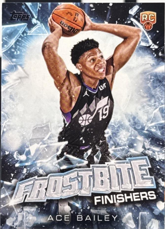2025 Topps Holiday Frostbite Finishers Ace Bailey #FF-AB card
