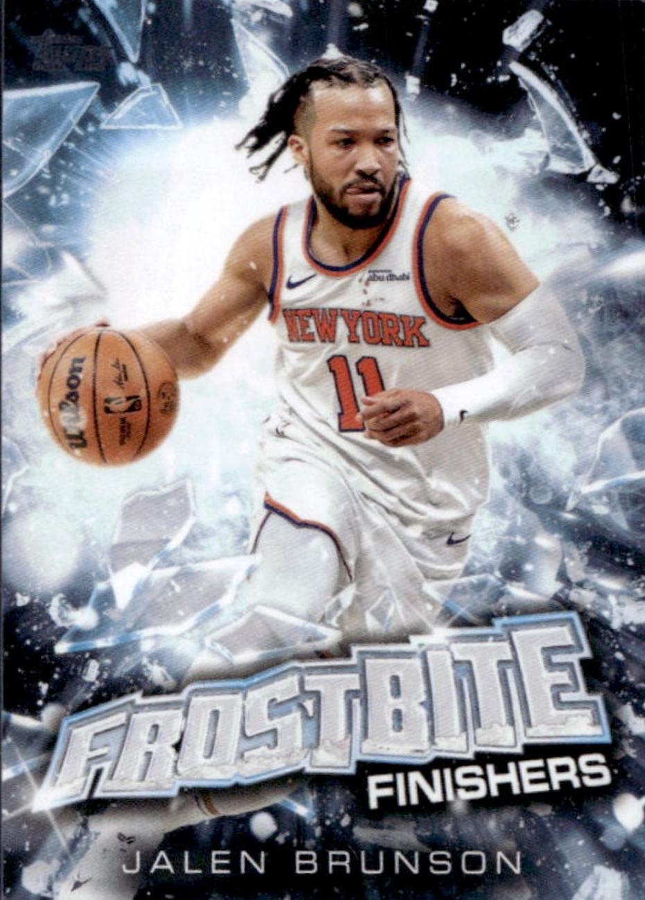 2025 Topps Holiday Frostbite Finishers Jalen Brunson #FF-JB card