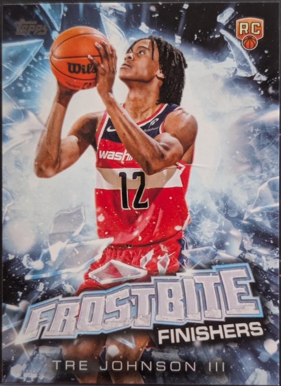 2025 Topps Holiday Frostbite Finishers Tre Johnson III #FF-TJ card