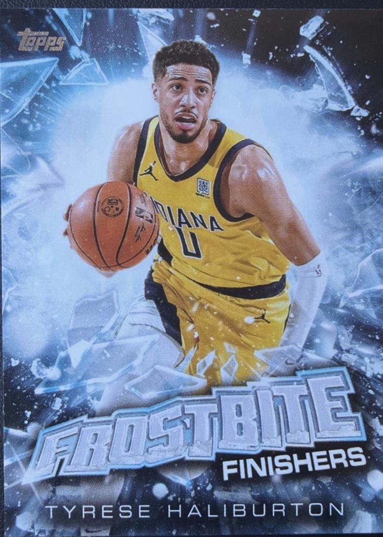 2025 Topps Holiday Frostbite Finishers Tyrese Haliburton #FF-TH card