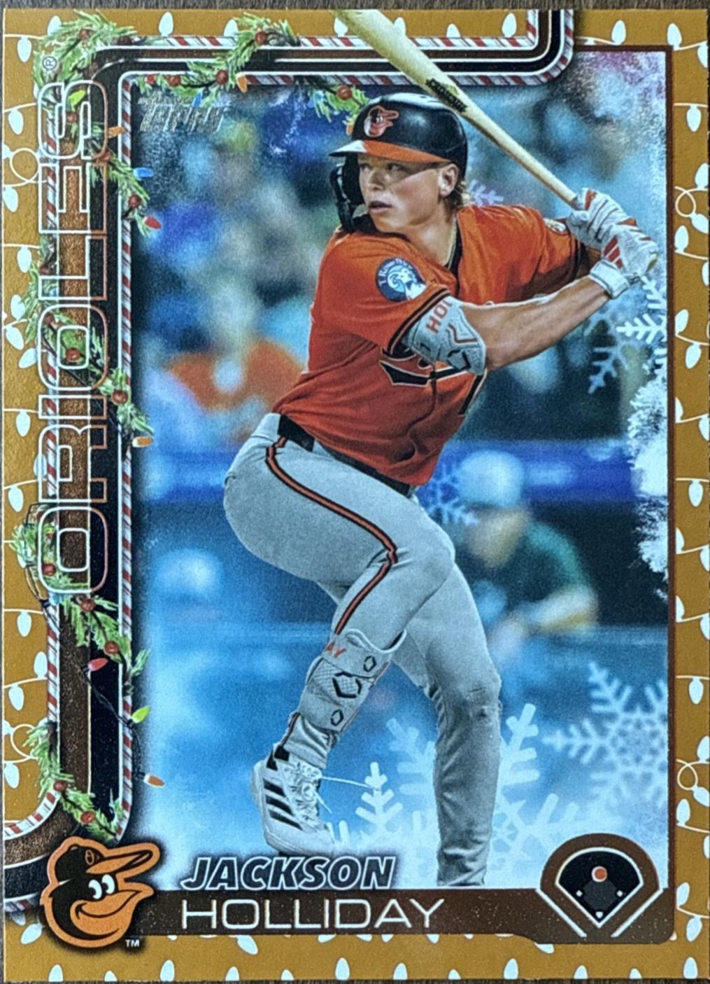 2025 Topps Holiday Jackson Holliday [Holiday Lights] #H188 card
