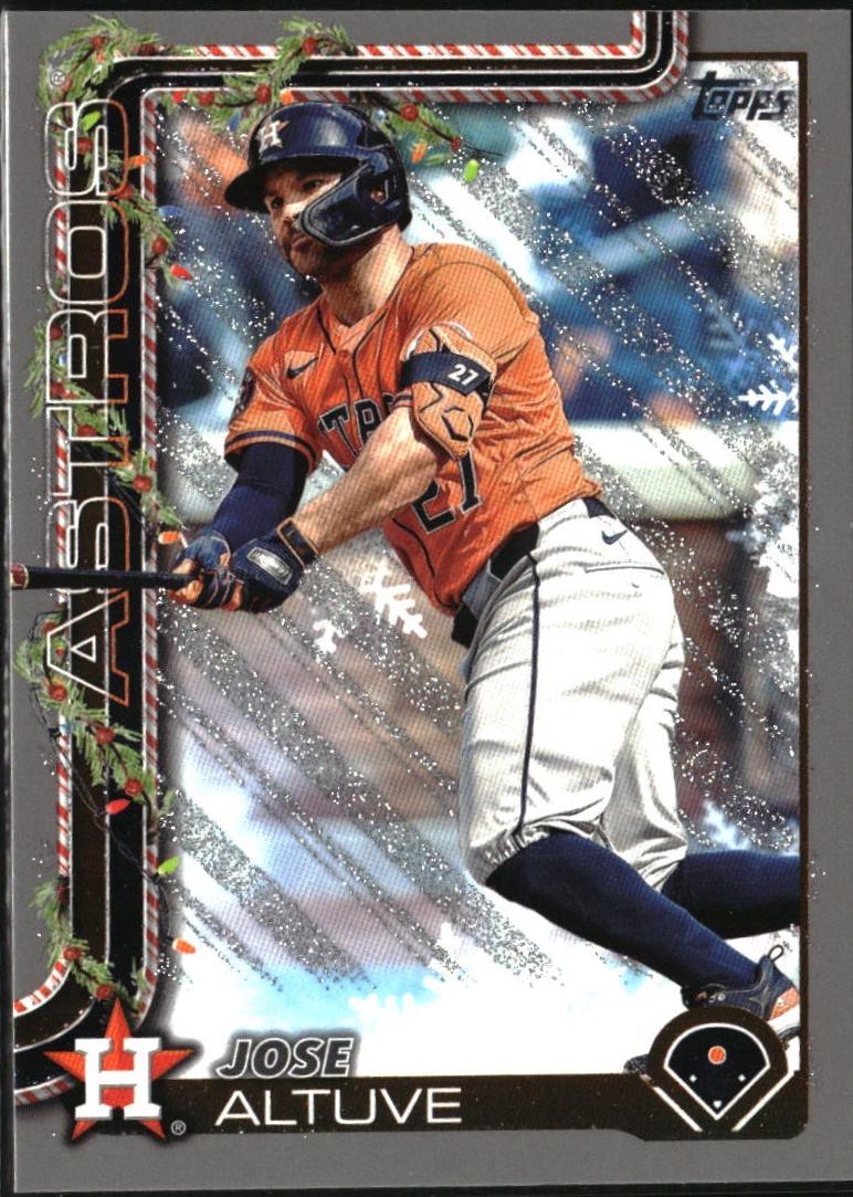2025 Topps Holiday Jose Altuve [Glitter] #H163 card