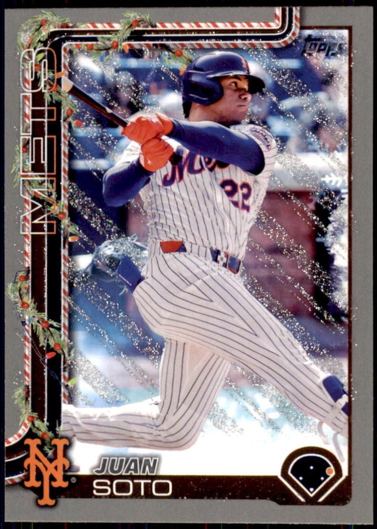 2025 Topps Holiday Juan Soto [Glitter] #H150 card